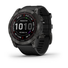 Смарт-годинник Garmin Fenix 7X Sapphire Solar Titanium w. Chestnut Leather Band (010-02541-19)