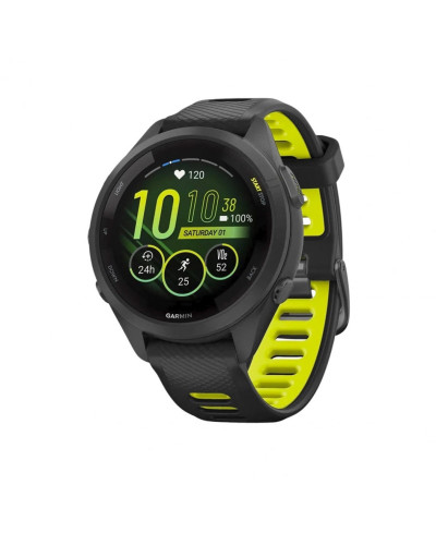 Смарт-годинник Garmin Forerunner 265S Black Bezel and Case w. Black/Amp Yellow S. Band (010-02810-03/13)