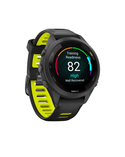 Смарт-годинник Garmin Forerunner 265S Black Bezel and Case w. Black/Amp Yellow S. Band (010-02810-03/13)