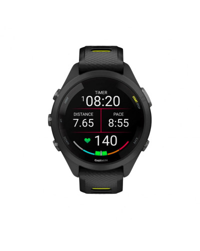 Смарт-годинник Garmin Forerunner 265S Black Bezel and Case w. Black/Amp Yellow S. Band (010-02810-03/13)