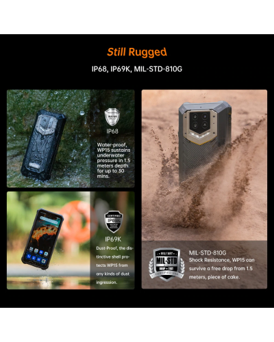 Смартфон Oukitel WP15 8/128GB Black