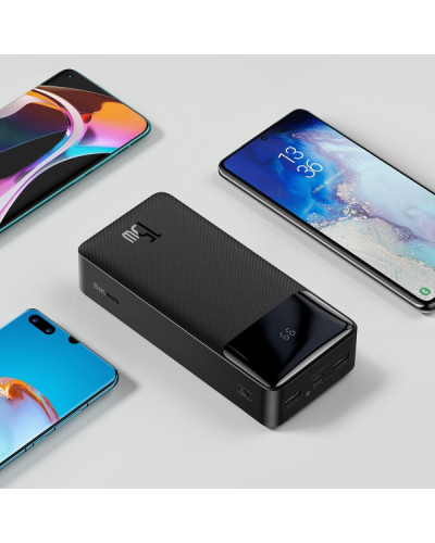 Зовнішній акумулятор (павербанк) Baseus Bipow Digital Display Powerbank 15W 30000mAh Black (PPDML-K01)