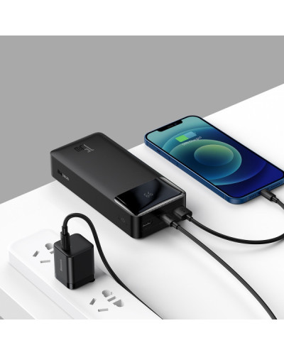 Зовнішній акумулятор (павербанк) Baseus Bipow Digital Display Powerbank 15W 30000mAh Black (PPDML-K01)