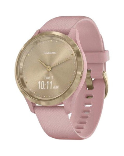 Смарт-годинник Garmin Vivomove 3s Light Gold Stainless Steel Bezel w. Dust Rose and Silicone B. (010-02238-01)