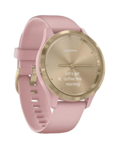 Смарт-годинник Garmin Vivomove 3s Light Gold Stainless Steel Bezel w. Dust Rose and Silicone B. (010-02238-01)