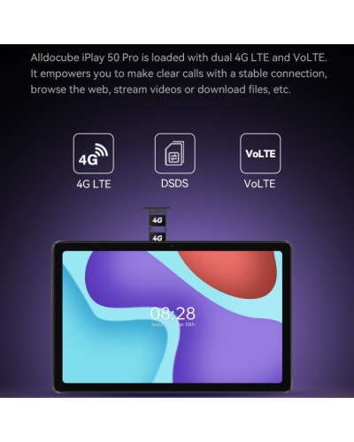 Alldocube iPlay 50 Pro: Ultimate 4G Tablet with 8/128GB Grey Storage