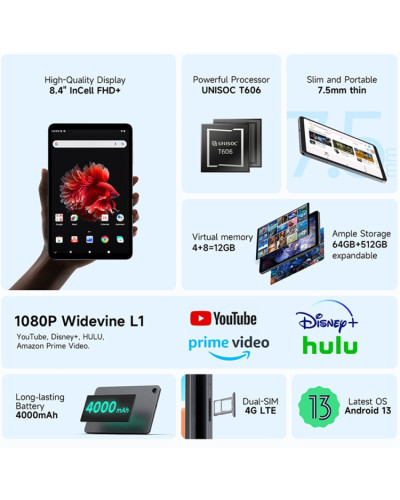 Alldocube iPlay 50 Mini 4/64Gb 4G Grey: Compact and Powerful