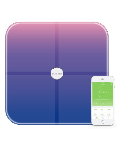 Ваги підлогові електронні Yolanda Body Fat Composition Wifi&Bluetooth Gradient Fuchsia (CS20CG)