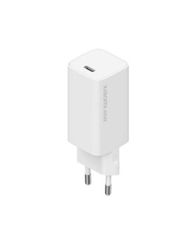 Мережевий зарядний пристрій Xiaomi Mi 65W Fast Charger with GaN Tech Type-C White (BHR4499GL, AD65GEU)