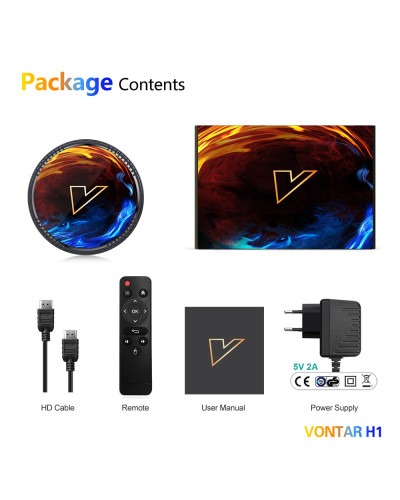 Розумна ТБ приставка VONTAR H1 з пам'яттю 4/64Gb