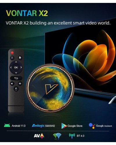 Смарт ТБ приставка VONTAR X2 4/32Gb: швидка, потужна та зручна.
